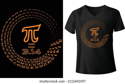 Pi t shirt design for math teacher, math lover, science teacher