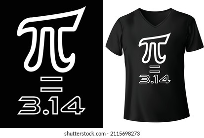 Pi-t-Shirt-Design für Mathematiklehrer