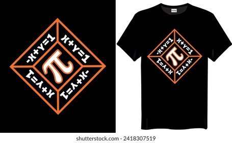 Pi T-shirt Design - Math T-shirt Design
