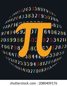 pi t-shirt design. And print template.
