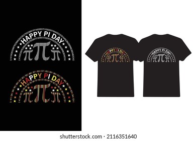 pi t-shirt design vector template. For t-shirt print and other uses.