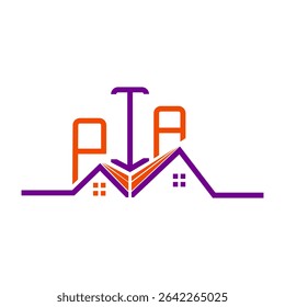 PIA Real State logo design, PIA logotipo simples e moderno. PIA design de alfabeto luxuoso  