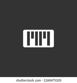 pianino icon vector. pianino sign on black background. pianino icon for web and app