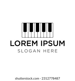 Pianissimo logo vector illustration isolated on white background