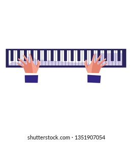 pianist hands playing piano
