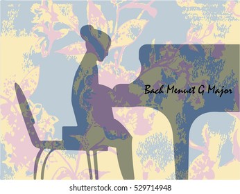 At the piano