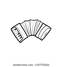 Piano accordion icon vector 