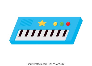 piano baby toy isolated icon