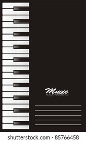 Piano Background Design Stock Vector (Royalty Free) 85766458 | Shutterstock