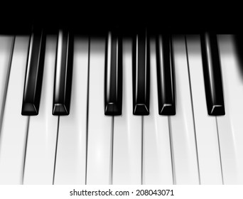 The piano background. Vector eps 10