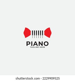 Logo der Pianobar, Vektorvorlage.