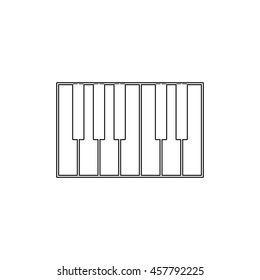 piano  - black vector icon