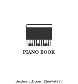 piano book logo template