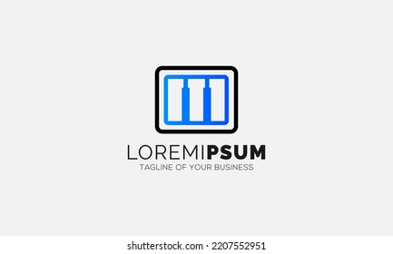 Piano Box logo entertainment business branding design vector