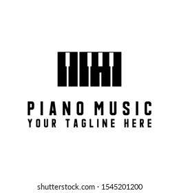 Piano button looks attractive image graphic icon logo design abstract concept vector stock. Can be used as a symbol related to music.