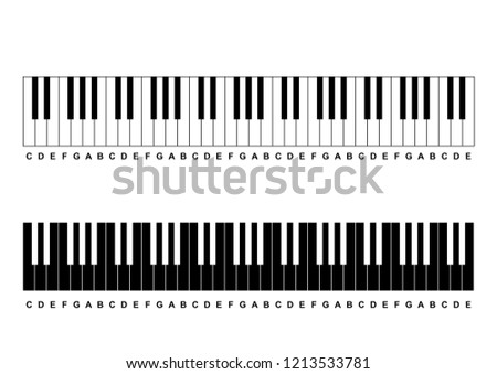 Piano Chords Piano Key Notes Chart Stock Vector (Royalty Free ...
