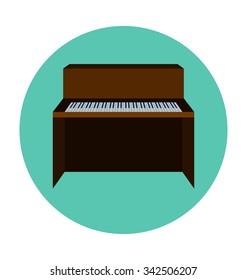 
Piano Colored Vector Icon
