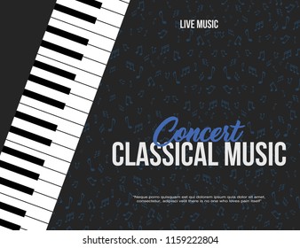 Piano Concert Poster design, Background