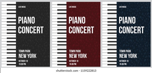 Piano Concert Poster design, Background
