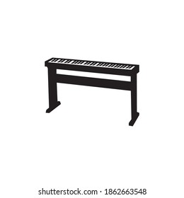 piano design vector ilustration icon logo templat