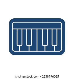 Piano filled universal icon ui ux element sign.