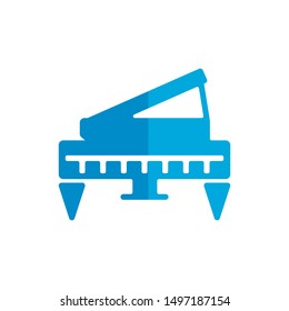 piano flat icon sign. piano symbol, logo illustration. Different style icons set. Pixel perfect vector graphics - Vector