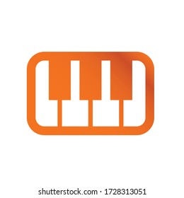 Piano flat icon vector design