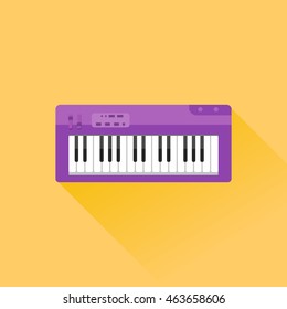 Piano flat icon. Vector design