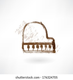 piano grunge icon