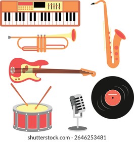piano guitarra saxofone saxofone vinil