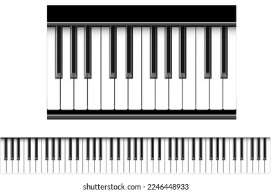 Piano icon. Black grand piano top view. Vector.