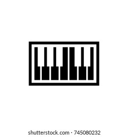 Piano icon , black sign design