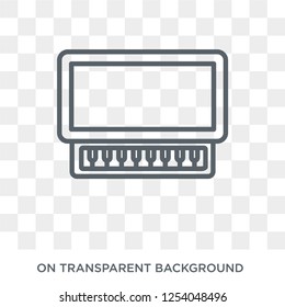 Piano icon. Piano design concept from  collection. Simple element vector illustration on transparent background.