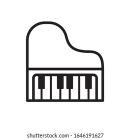 PIANO icon design, flat style icon collection