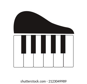 Piano icon design isolated on white background