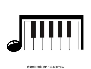 Piano icon design isolated on white background