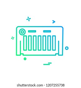 Piano icon design vector
