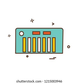 Piano icon design vector