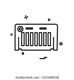 Piano icon design vector