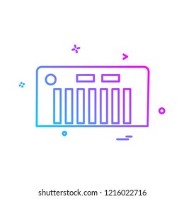 Piano icon design vector
