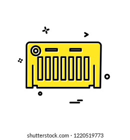 Piano icon design vector