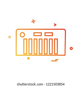 Piano icon design vector