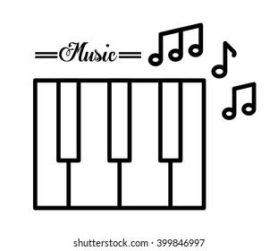 piano icon design, vector illustration