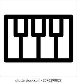 Piano Icon Element For Design