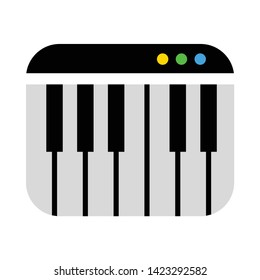 piano icon. flat illustration of piano vector icon for web