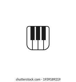 piano icon. flat illustration of piano vector icon for web