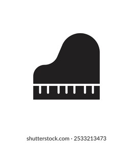 Piano icon Flat line illustration