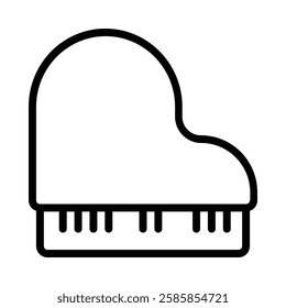 Piano icon illustration in line style. Perfect for website mobile app presentation. Suitable for any user interface and user experience