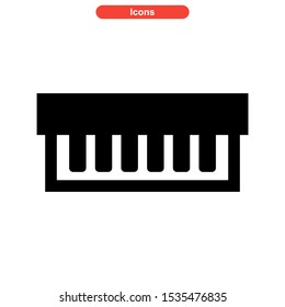 piano icon isolated sign symbol vector illustration - high quality black style vector icons
