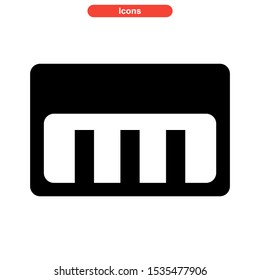 piano icon isolated sign symbol vector illustration - high quality black style vector icons
